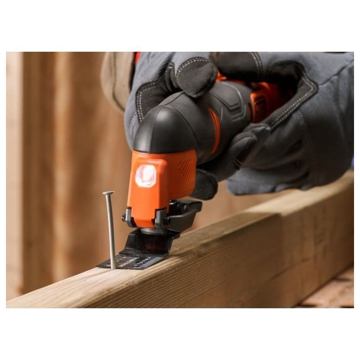 Outil oscillatoire multifonction sans fil - BLACK&DECKER - BDCOS18N-XJ - 18V - Sans batterie - 18 accessoires