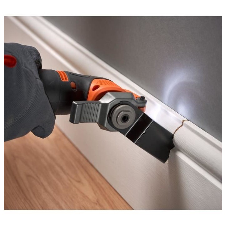Outil oscillatoire multifonction sans fil - BLACK&DECKER - BDCOS18N-XJ - 18V - Sans batterie - 18 accessoires