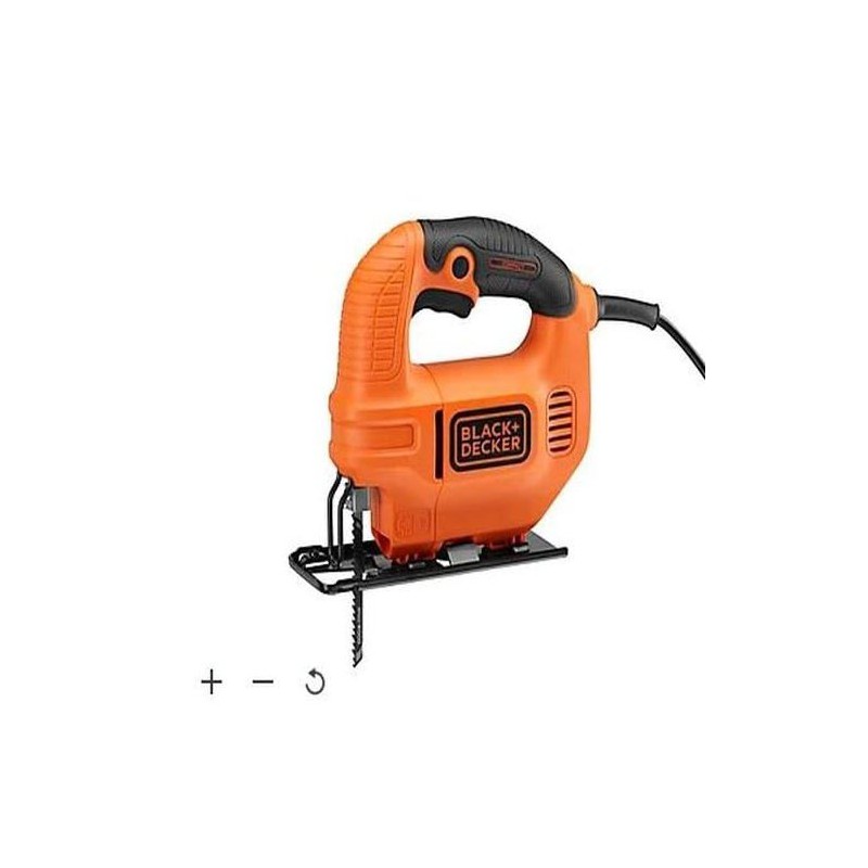 Scie sauteuse - BLACK+DECKER - BES410K - 410W - Ventilateur a poussier