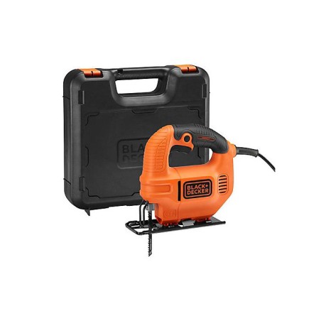 Scie sauteuse - BLACK+DECKER - BES410K - 410W - Ventilateur a poussiere intégré - Lame en U pour bois