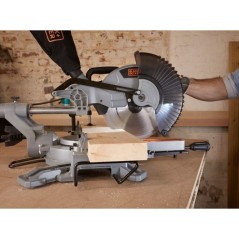 Scie a onglet radiale 25,4 cm, 2100W - BLACK+DECKER - BES710-QS