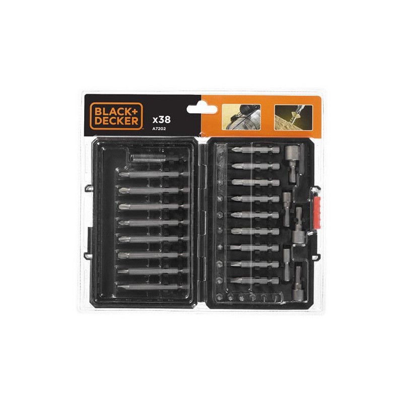 Black & Decker A7202 Ensemble pour vissage 38 pieces...