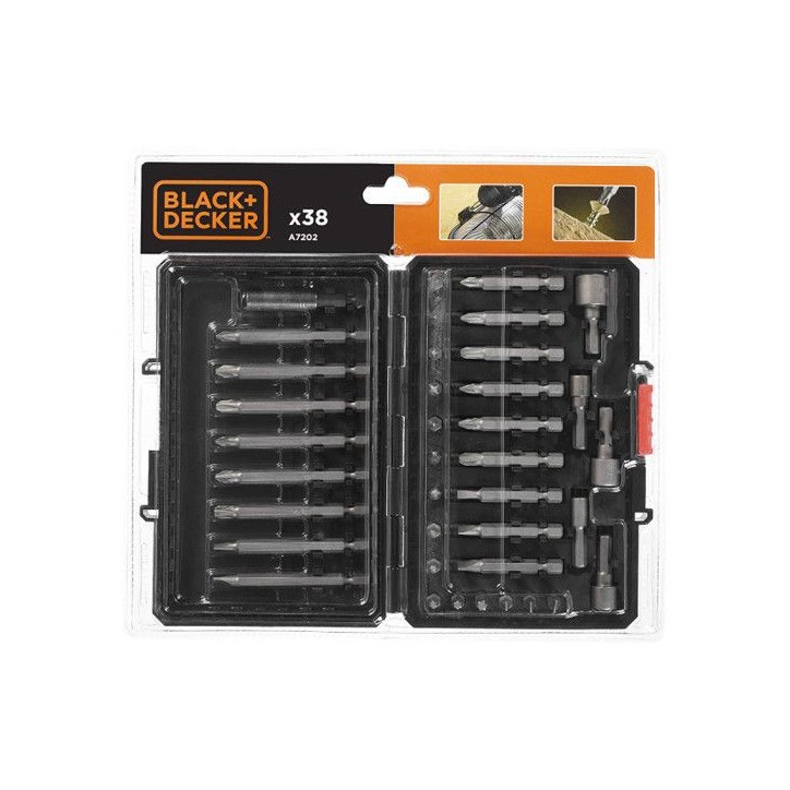 Black & Decker A7202 Ensemble pour vissage 38 pieces... Black & Decker A7202 Ensemble pour vissage 38 pieces...