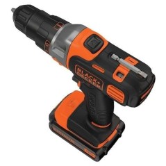 Perceuse visseuse sans fil 18V + 2 batteries 1,5Ah + chargeur - BLACK&