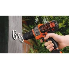 Perceuse visseuse sans fil 18V + 2 batteries 1,5Ah + chargeur - BLACK&