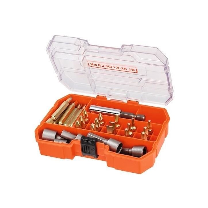 Coffret perçage/vissage BLACK+DECKER A7229-XJ 32 pieces Coffret perçage/vissage BLACK+DECKER A7229-XJ 32 pieces
