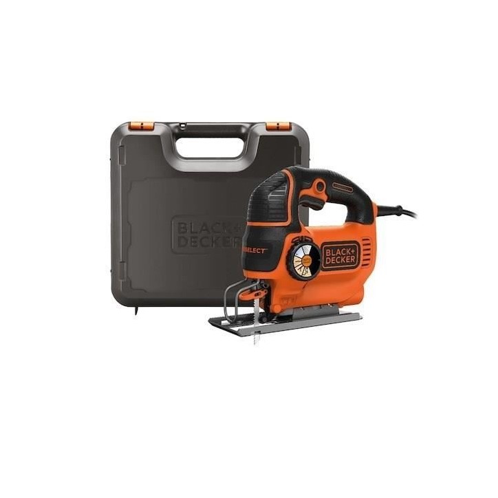 Scie sauteuse électrique Black & Decker KS801SK-QS - Autoselect pour un résultat parfait