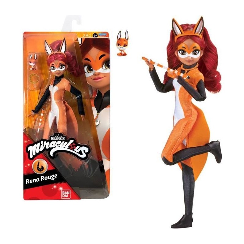 Miraculous Ladybug - Poupée mannequin 26 cm Rena orange - BANDAI Miraculous Ladybug - Poupée mannequin 26 cm Rena orange - BANDAI