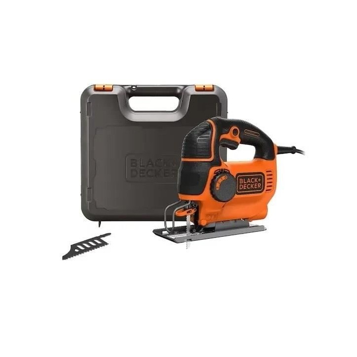 Scie sauteuse pendulaire BLACK + DECKER KS901PEK - 620W - Vitesse variable - Coupes biaises 0, 22.5 ou 45° Scie sauteuse pendulaire BLACK + DECKER KS901PEK - 620W - Vitesse variable - Coupes biaises 0, 22.5 ou 45°