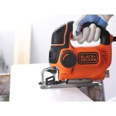 Scie sauteuse pendulaire BLACK + DECKER KS901PEK - 620W - Vitesse variable - Coupes biaises 0, 22.5 ou 45°