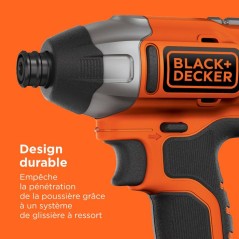 Visseuse a impact sans-fil BLACK+DECKER BDCIM18N-XJ 18V - Performante
