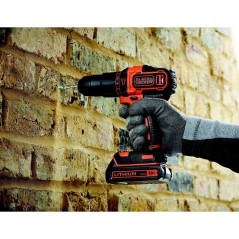 Perceuse/Visseuse a percussion - Black+Decker - 18V - 2 vitesses - Man