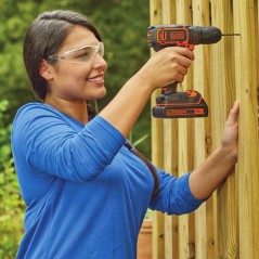 Perceuse visseuse sans fil - Black+Decker - 18V - 1 batterie 1,5Ah - Compacte et légere
