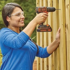 Perceuse visseuse sans fil - Black+Decker - 18V - 1 batterie 1,5Ah - C