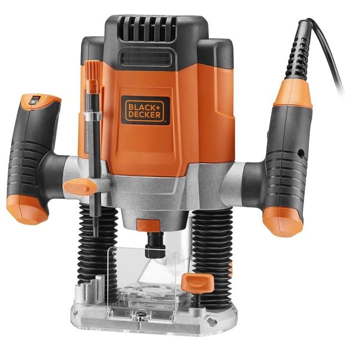 Défonceuse filaire - BLACK+DECKER - KW1200EKA - 1200W - Vitesse variable - Coffret + 6 fraises Défonceuse filaire - BLACK+DECKER - KW1200EKA - 1200W - Vitesse variable - Coffret + 6 fraises