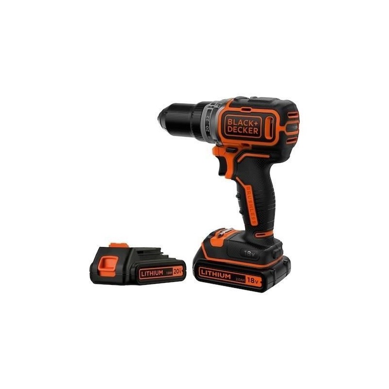 BLACK+DECKER BL186K1B2-QW PERCEUSE SANS FIL BRUSHLESS 18V LITHIUM