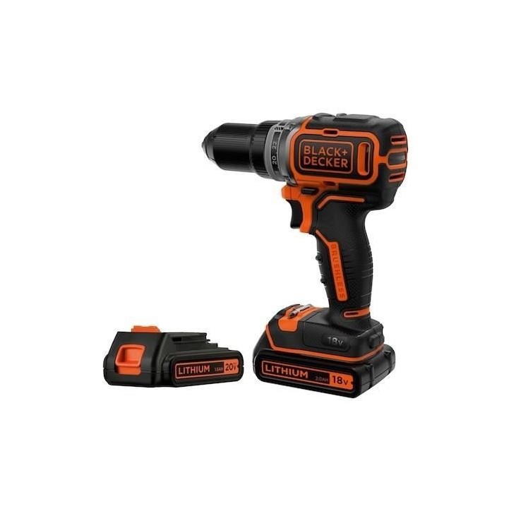 BLACK+DECKER BL186K1B2-QW PERCEUSE SANS FIL BRUSHLESS 18V LITHIUM BLACK+DECKER BL186K1B2-QW PERCEUSE SANS FIL BRUSHLESS 18V LITHIUM
