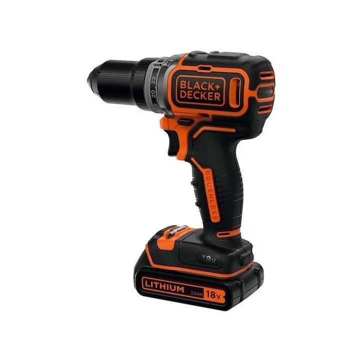 BLACK+DECKER BL186K1B2-QW PERCEUSE SANS FIL BRUSHLESS 18V LITHIUM BLACK+DECKER BL186K1B2-QW PERCEUSE SANS FIL BRUSHLESS 18V LITHIUM