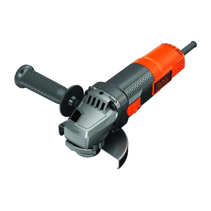 Meuleuse d'angle BLACK + DECKER BEG120 - 115mm 800W - Interrupteur de