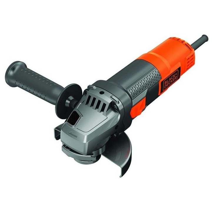Meuleuse d'angle BLACK + DECKER BEG120 - 115mm 800W - Interrupteur de verrouillage et démarrage progressif Meuleuse d'angle BLACK + DECKER BEG120 - 115mm 800W - Interrupteur de verrouillage et démarrage progressif