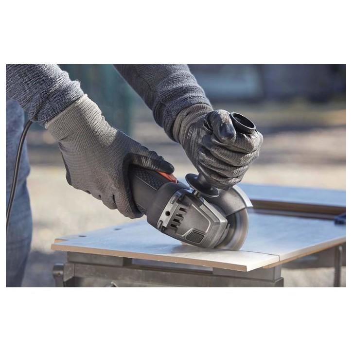 Meuleuse d'angle BLACK + DECKER BEG120 - 115mm 800W - Interrupteur de verrouillage et démarrage progressif Meuleuse d'angle BLACK + DECKER BEG120 - 115mm 800W - Interrupteur de verrouillage et démarrage progressif