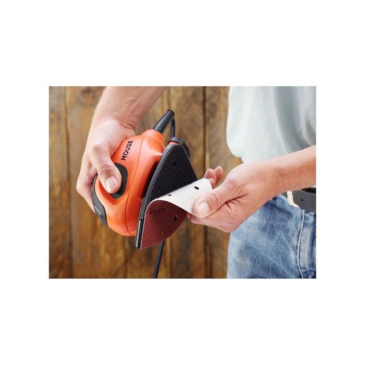 Ponceuse de détail filaire - BLACK+DECKER - BEW230-QS - 55W - 6 abrasifs