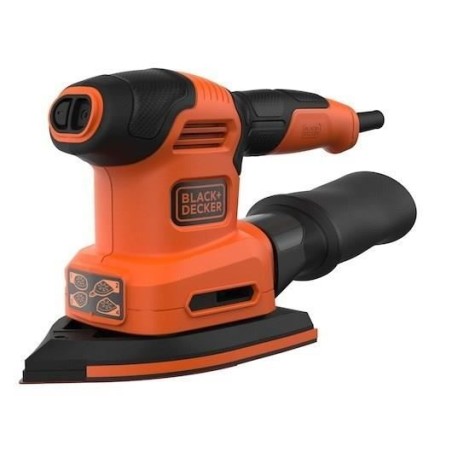 BLACK+DECKER Multiponceuse Filaire 200W BEW200K-QS - Systeme Auto-Agrippant Des Accessoires - Ajustement de la Vitesse Automatiq