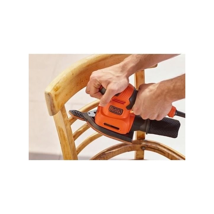 BLACK+DECKER Multiponceuse Filaire 200W BEW200K-QS - Systeme Auto-Agrippant Des Accessoires - Ajustement de la Vitesse Automatiq BLACK+DECKER Multiponceuse Filaire 200W BEW200K-QS - Systeme Auto-Agrippant Des Accessoires - Ajustement de la Vitesse Automatiq