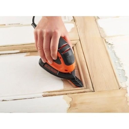 Ponceuse Delta BLACK + DECKER Mouse - 55W - Filaire - 14000 tours/min - 80 cm2