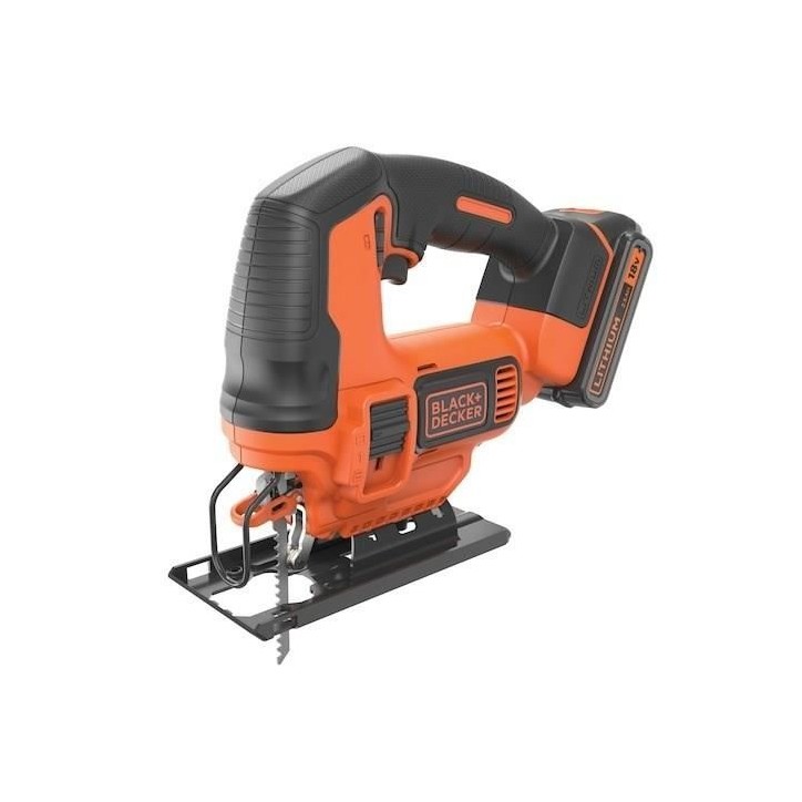BLACK+DECKER Scie Sauteuse Sans Fil 18V - BDCJS18E1-QW - Mouvement Pendulaire Intégré - Dispositif de Soufflerie BLACK+DECKER Scie Sauteuse Sans Fil 18V - BDCJS18E1-QW - Mouvement Pendulaire Intégré - Dispositif de Soufflerie