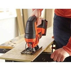 BLACK+DECKER Scie Sauteuse Sans Fil 18V - BDCJS18E1-QW - Mouvement Pen