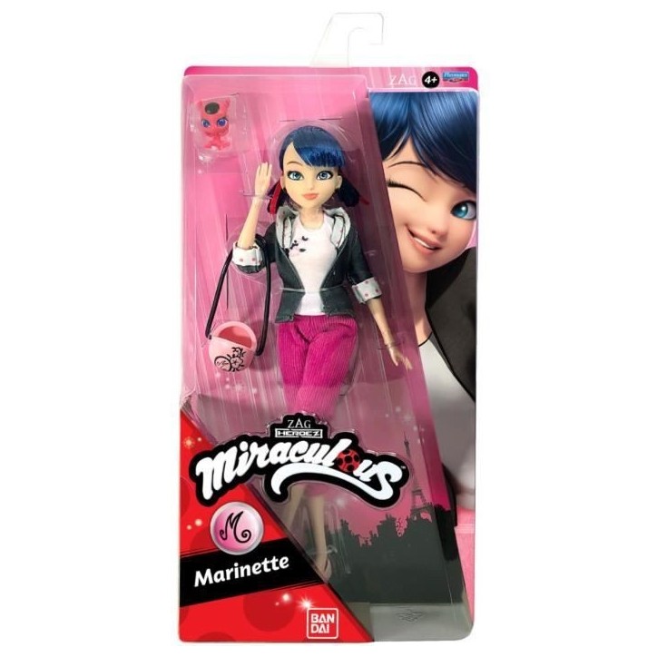 Miraculous Ladybug - Poupée mannequin 26 cm Marinette - BANDAI Miraculous Ladybug - Poupée mannequin 26 cm Marinette - BANDAI