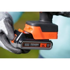 Sécateur électrique sans fil + batterie 2Ah + chargeur - BLACK+DECKE
