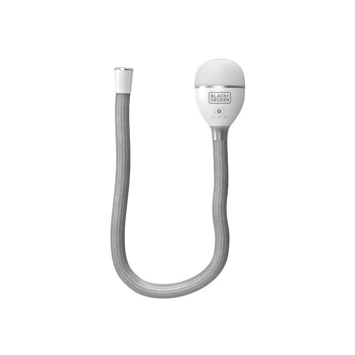 Lampe serpent 2 en 1 - BLACK&DECKER - BDCFSL01-XJ - 3,5V - 150/50-500 lumen - Corps flexible
