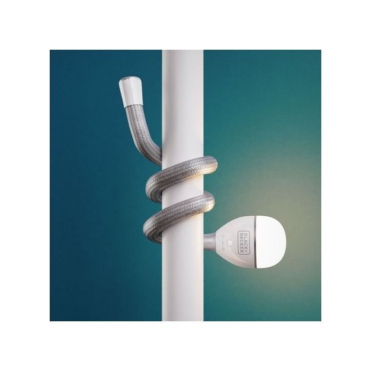 Lampe serpent 2 en 1 - BLACK&DECKER - BDCFSL01-XJ - 3,5V - 150/50-500 lumen - Corps flexible