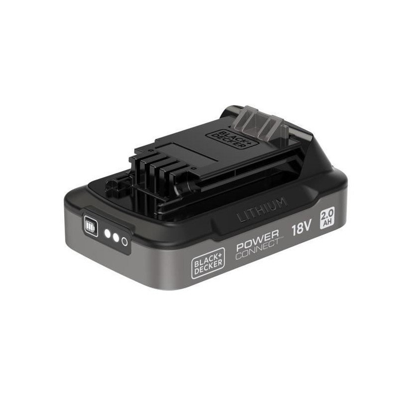 Batterie 18V 2Ah avec indice de charge - BLACK+DECKER - BDL2018S-XJ -