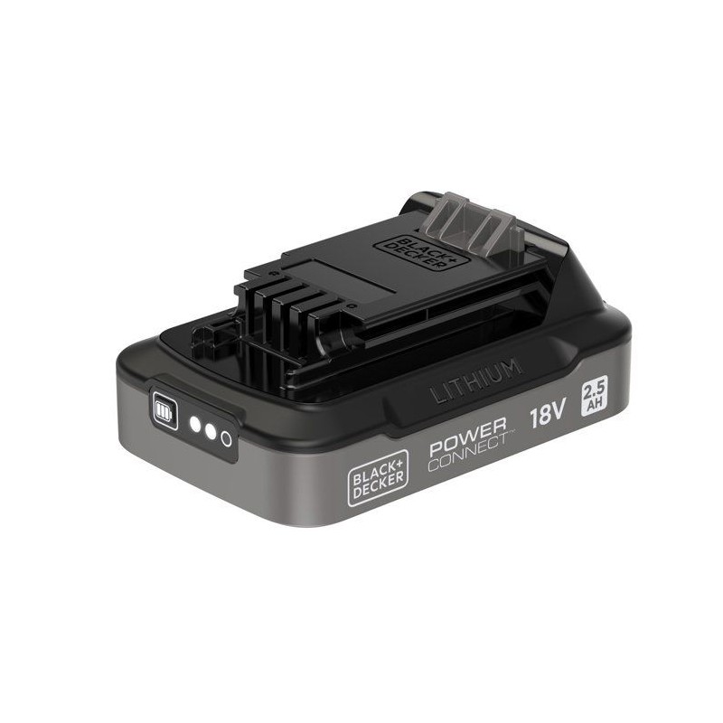 Batterie 18V 2,5Ah avec indice de charge - BLACK+DECKER - BDL2518S-XJ