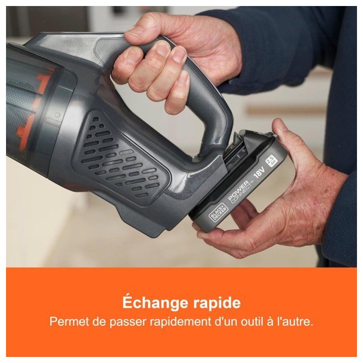 Batterie 18V 2,5Ah avec indice de charge - BLACK+DECKER - BDL2518S-XJ - Noir