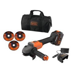 Meuleuse sans fil + batterie 4Ah + chargeur - BLACK&DECKER - BCG6L8F1S