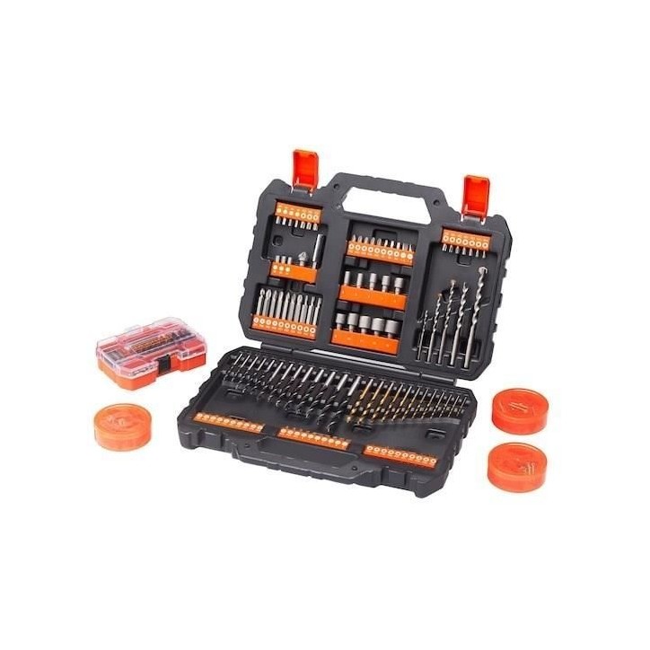 Coffret perçage/vissage BLACK+DECKER A7238-XJ 304 pieces Coffret perçage/vissage BLACK+DECKER A7238-XJ 304 pieces