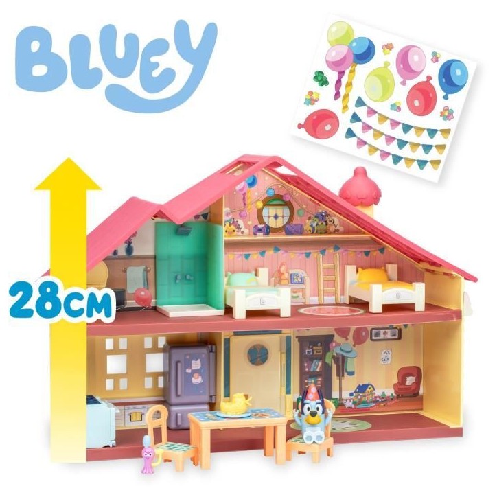 Maison anniversaire - BLUEY - 1 figurine + 13 accessoires - Des 3 ans Maison anniversaire - BLUEY - 1 figurine + 13 accessoires - Des 3 ans