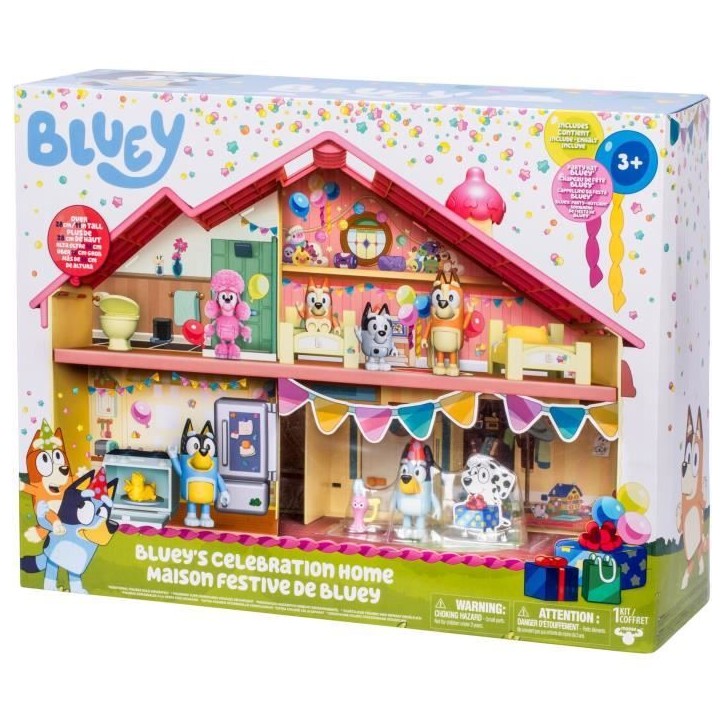 Maison anniversaire - BLUEY - 1 figurine + 13 accessoires - Des 3 ans Maison anniversaire - BLUEY - 1 figurine + 13 accessoires - Des 3 ans