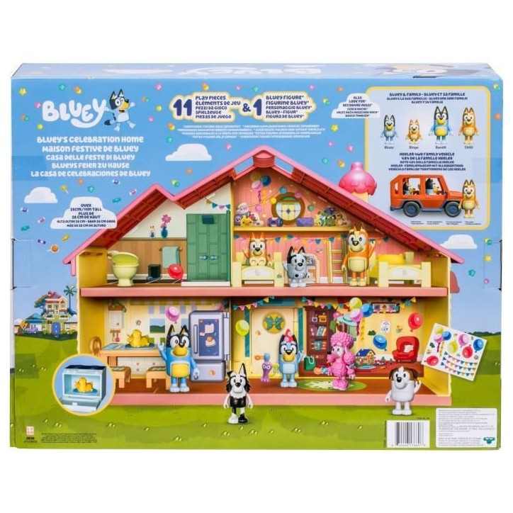 Maison anniversaire - BLUEY - 1 figurine + 13 accessoires - Des 3 ans Maison anniversaire - BLUEY - 1 figurine + 13 accessoires - Des 3 ans
