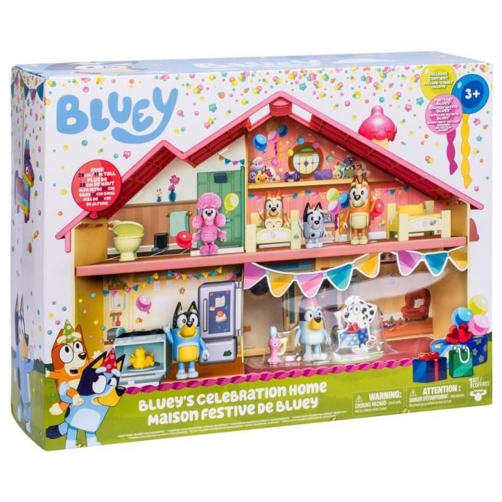 Maison anniversaire - BLUEY - 1 figurine + 13 accessoires - Des 3 ans Maison anniversaire - BLUEY - 1 figurine + 13 accessoires - Des 3 ans