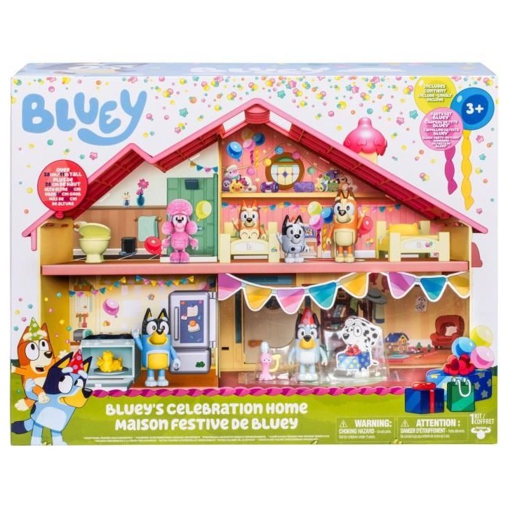 Maison anniversaire - BLUEY - 1 figurine + 13 accessoires - Des 3 ans Maison anniversaire - BLUEY - 1 figurine + 13 accessoires - Des 3 ans