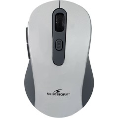 Souris - 2.4GHz+Bluetooth - BLUESTORK - Rechargeable 4800 DPI - Gris