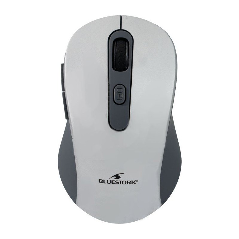 Souris - 2.4GHz+Bluetooth - BLUESTORK - Rechargeable 4800 DPI - Gris