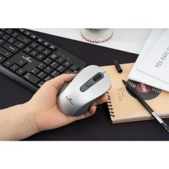 Souris - 2.4GHz+Bluetooth - BLUESTORK - Rechargeable 4800 DPI - Gris