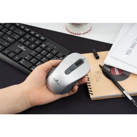 Souris - 2.4GHz+Bluetooth - BLUESTORK - Rechargeable 4800 DPI - Gris