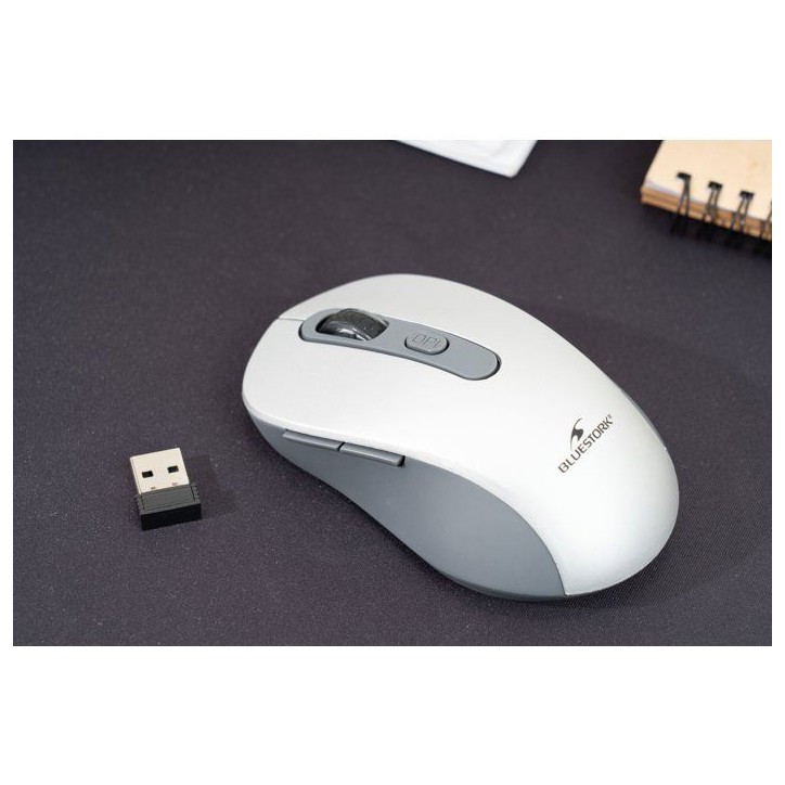 Souris - 2.4GHz+Bluetooth - BLUESTORK - Rechargeable 4800 DPI - Gris Souris - 2.4GHz+Bluetooth - BLUESTORK - Rechargeable 4800 DPI - Gris